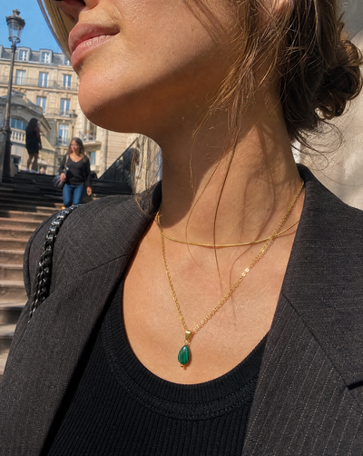 Transformation without Negotiation Malachite Pendant