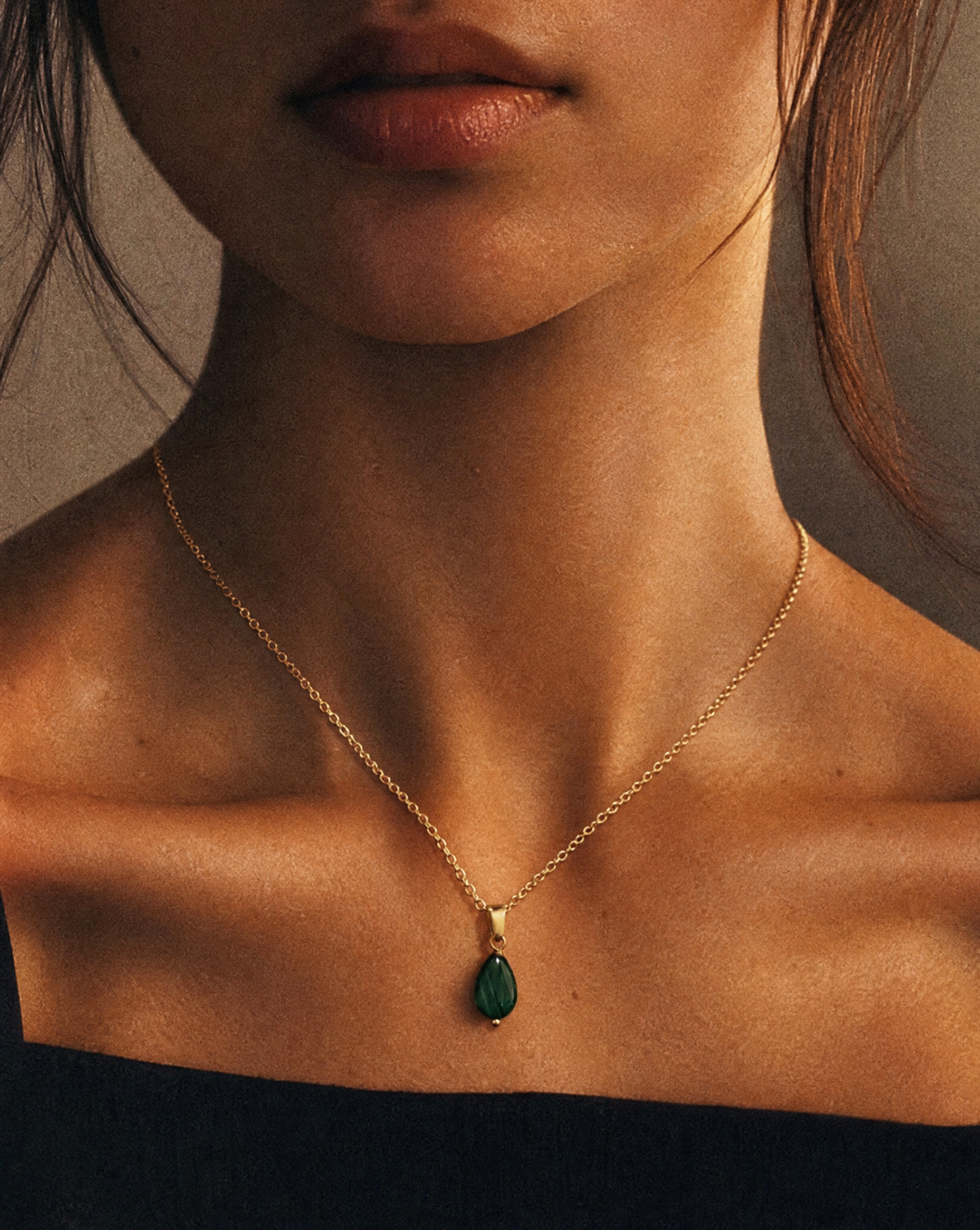 Transformation without Negotiation Malachite Pendant