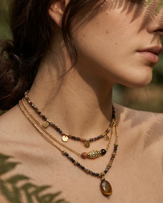 Eye of the Storm Necklace Stack